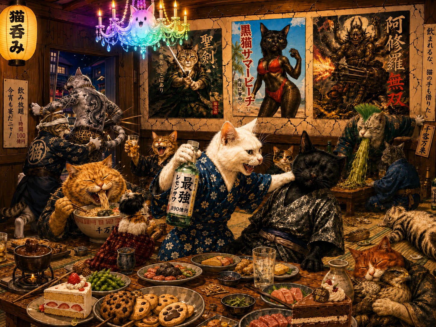 猫だらけの居酒屋