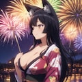 狐お姉さんと夏祭り 5枚目