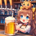 3月8日はビールサーバーの日なので拝んだりする小さな女の子 3枚目