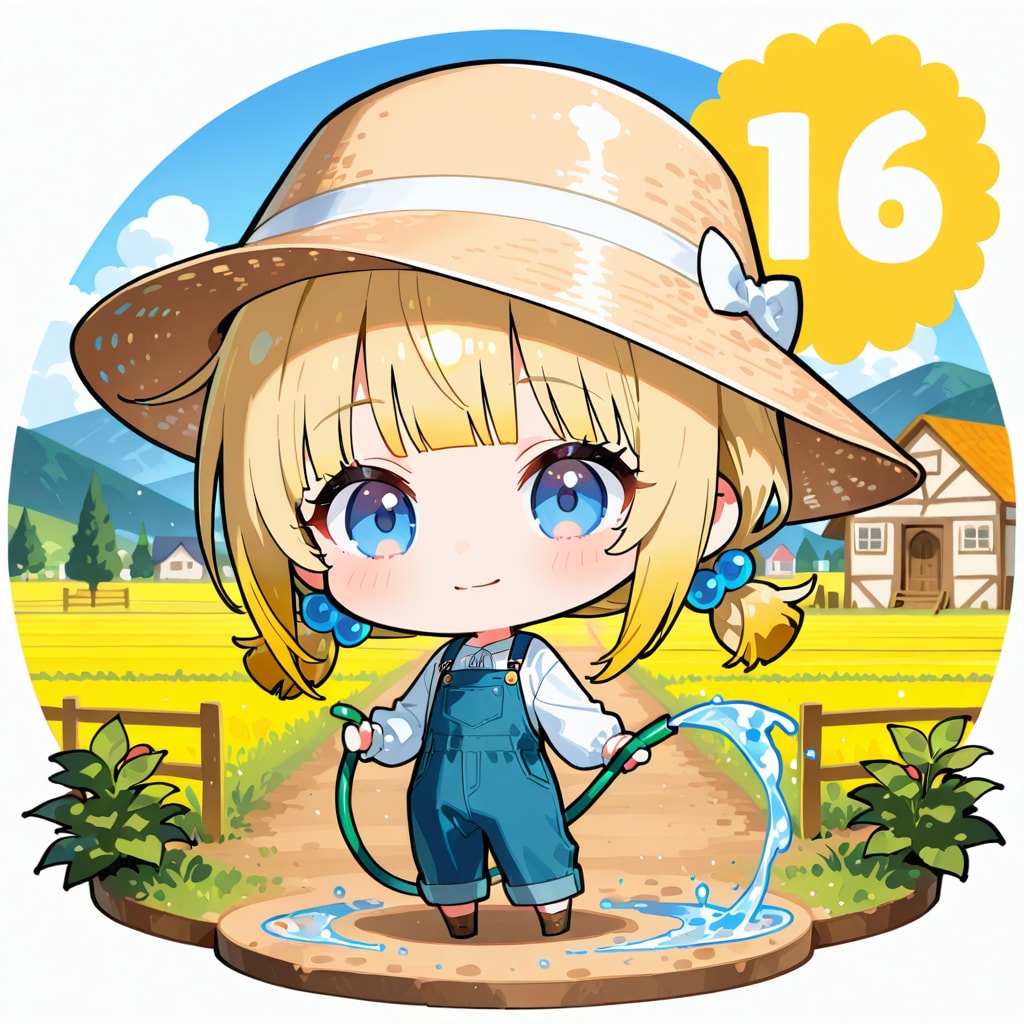 水撒きするよ♪