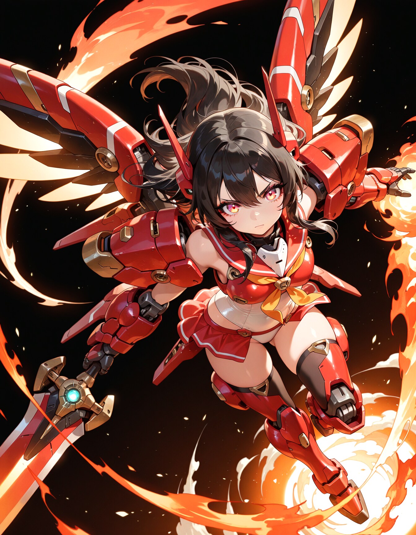 空を燃やす紅蓮の刃