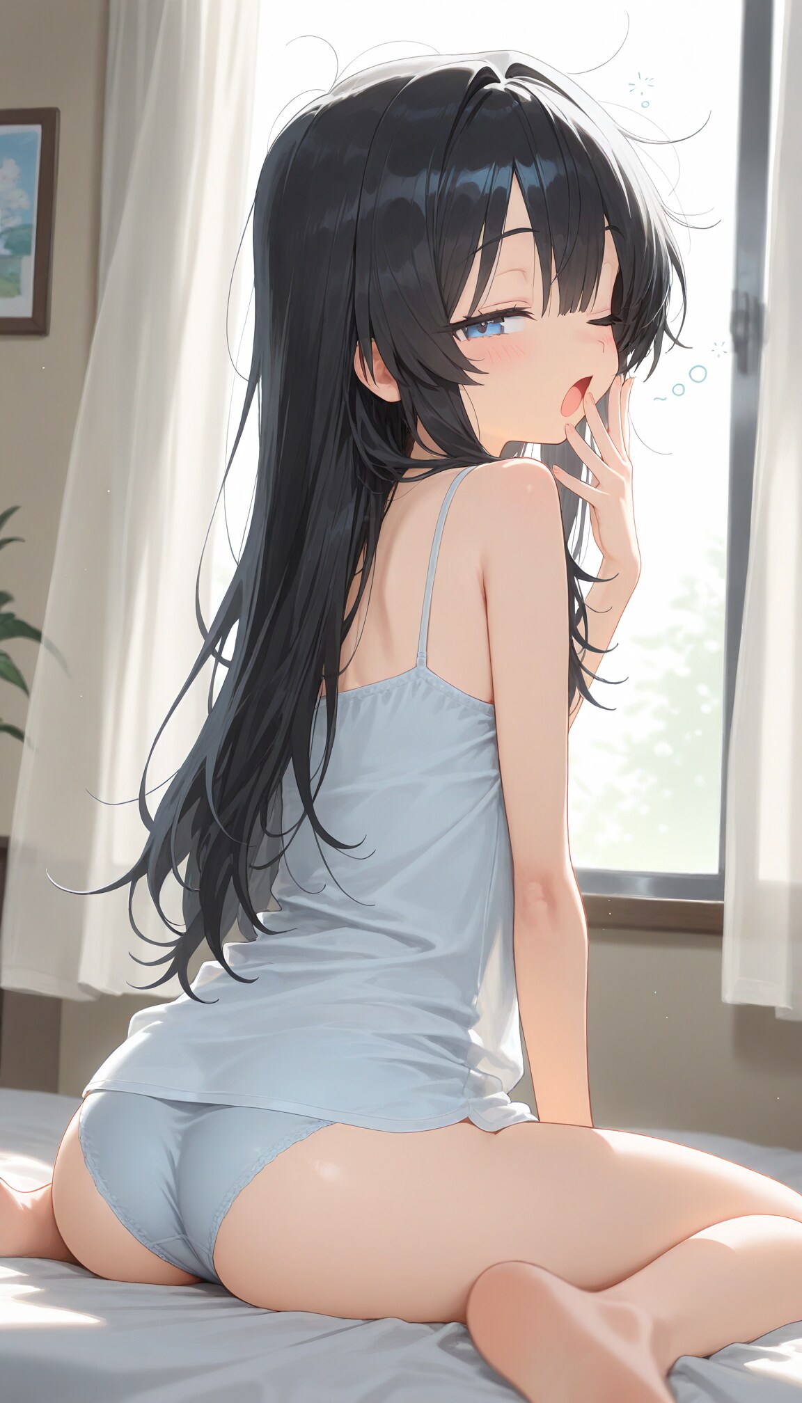 ふぁ…おはよー
