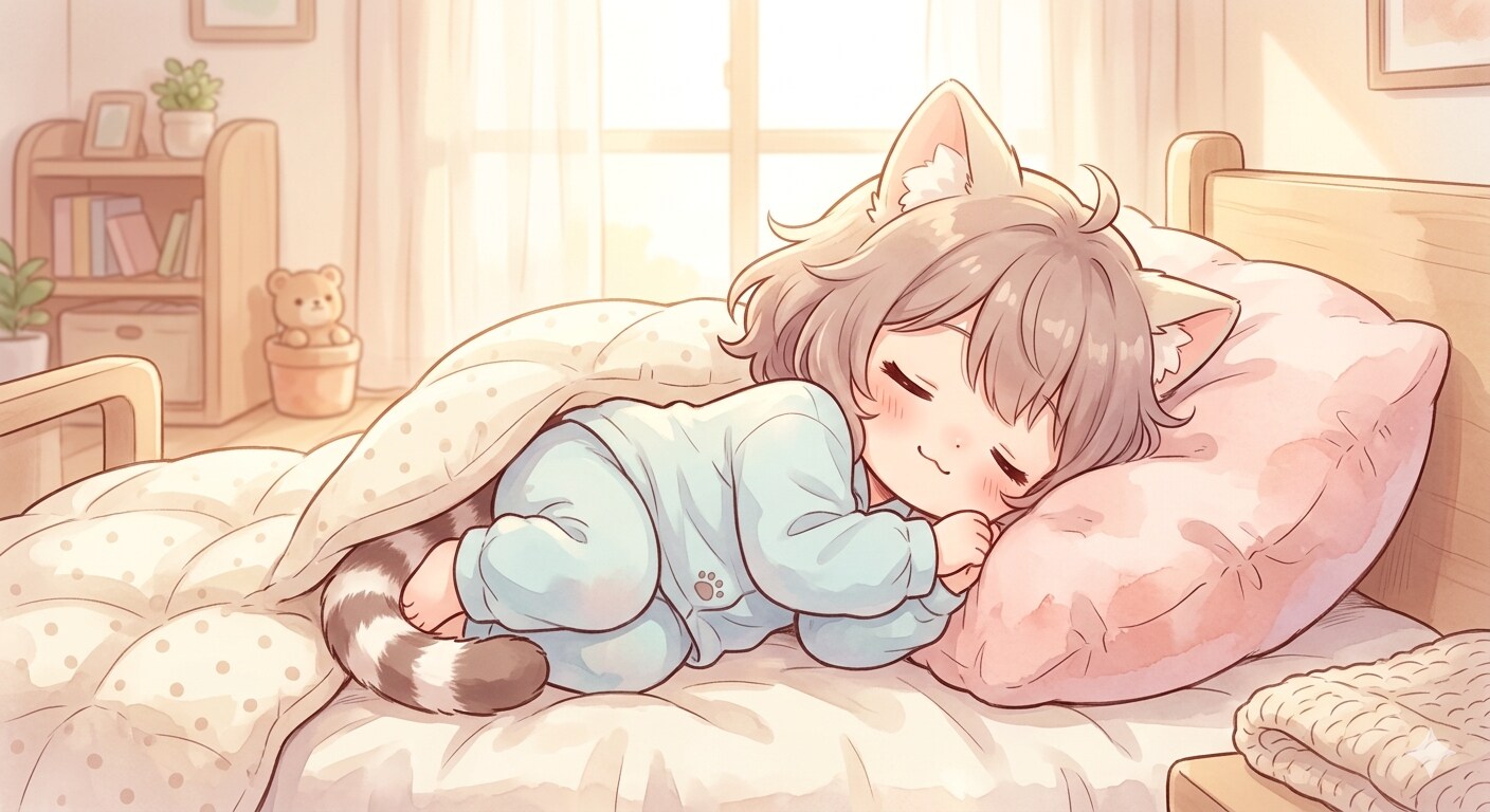 お昼寝中 | の人気AIイラスト・グラビア