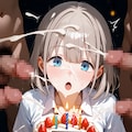精液でお祝い　芹沢あさひ 2枚目