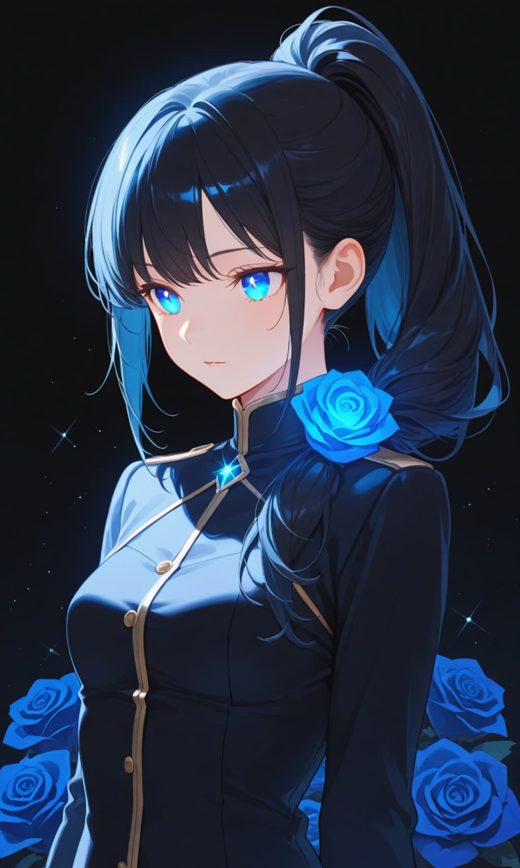 【うちの子】チハルちゃんと薔薇