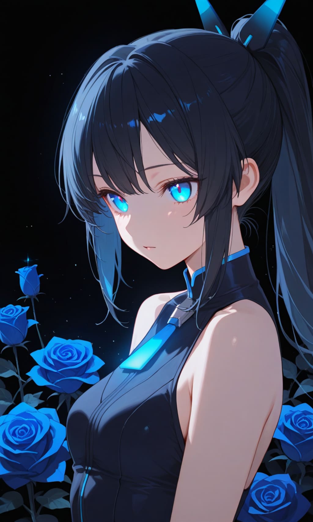 【うちの子】チハルちゃんと薔薇