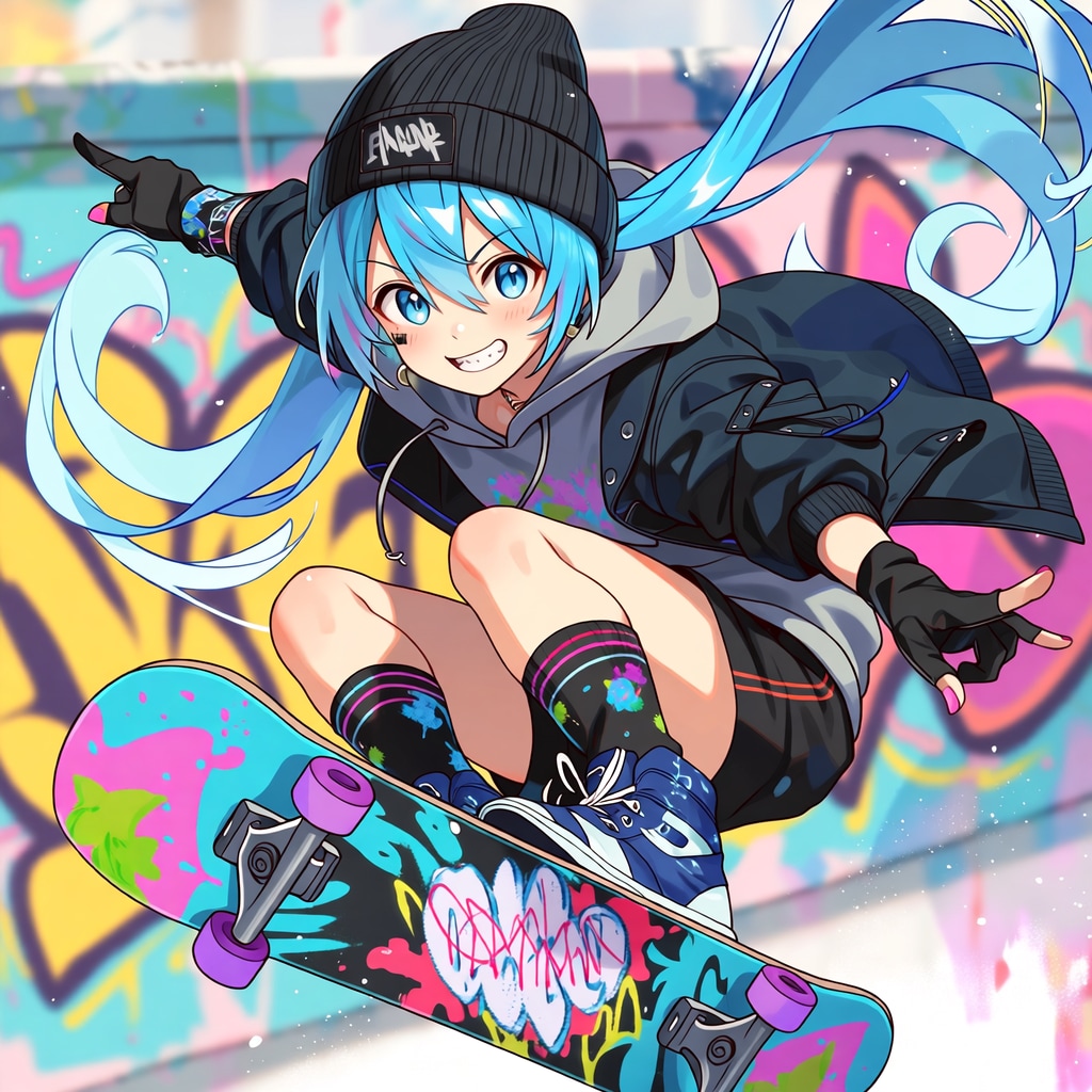 Boarder Miku | の人気AIイラスト・グラビア