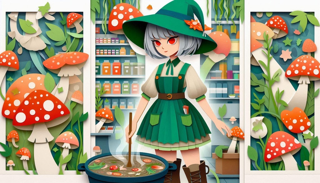 きのこの魔女特製のきのこカレー