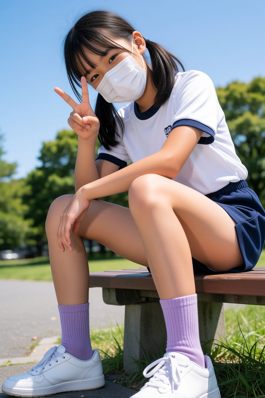 体操着マスクガール