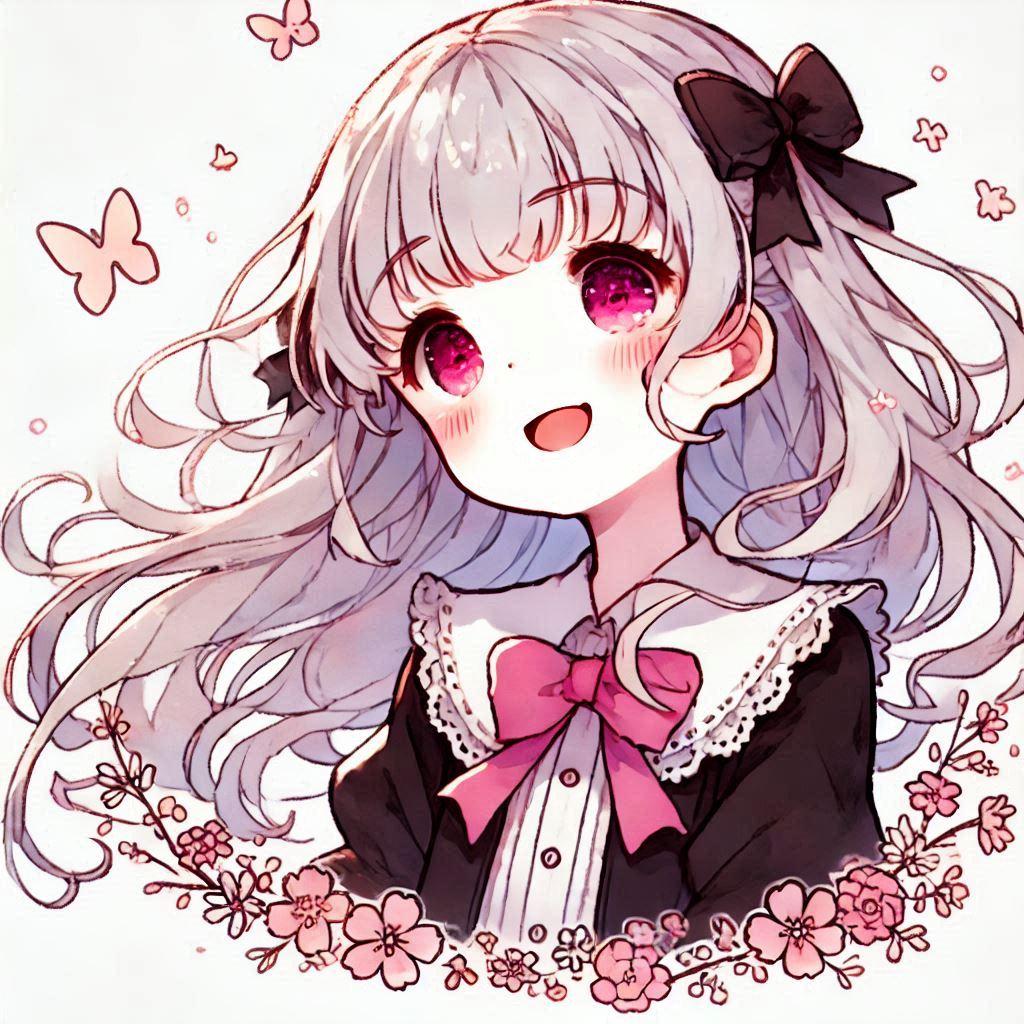白髪の可愛い女の子【153】