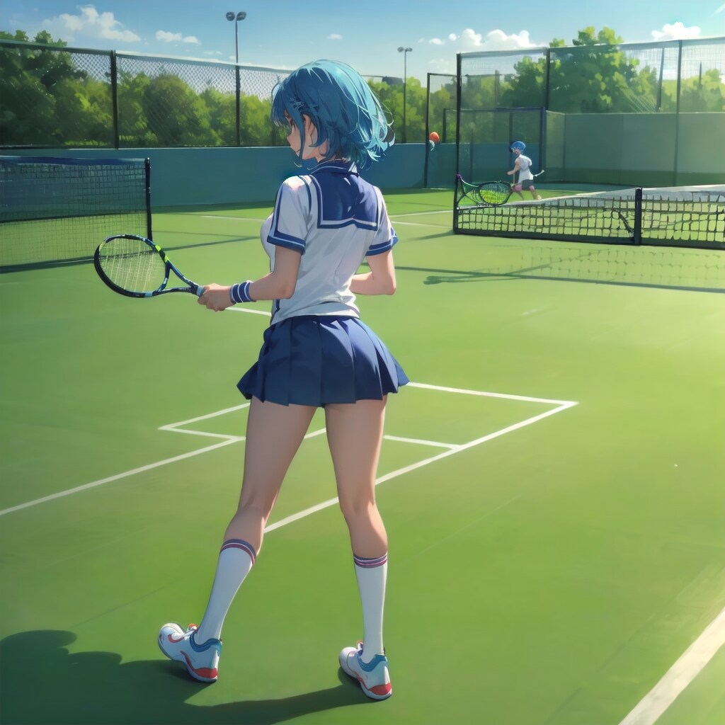 堤防テニス | の人気AIイラスト・グラビア