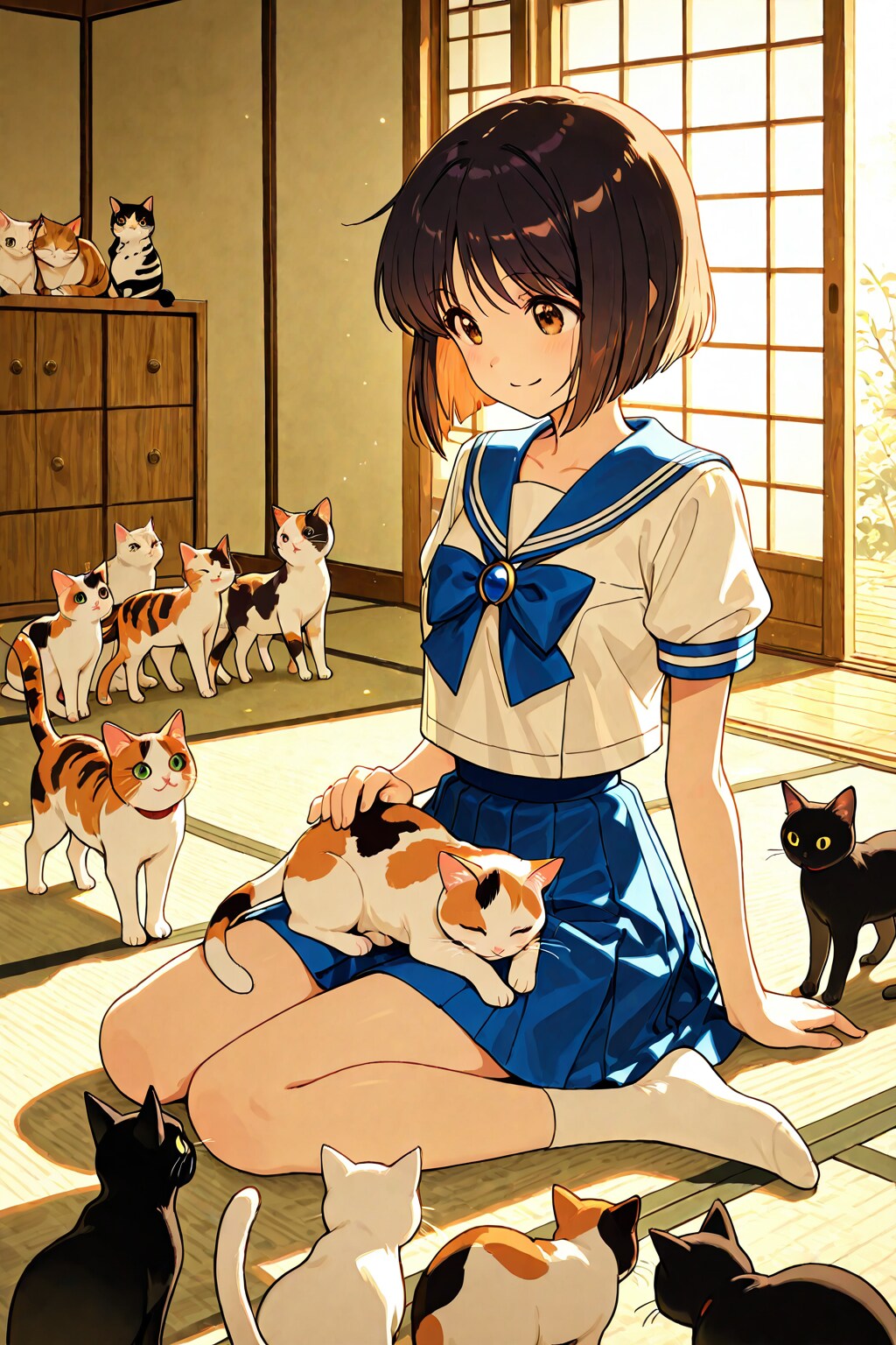 猫がたくさんいる場所 | の人気AIイラスト・グラビア