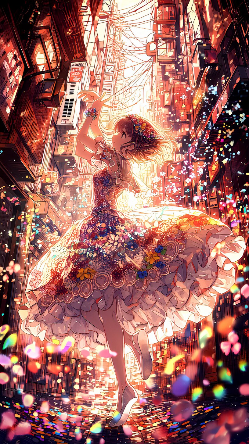 街角でダンス