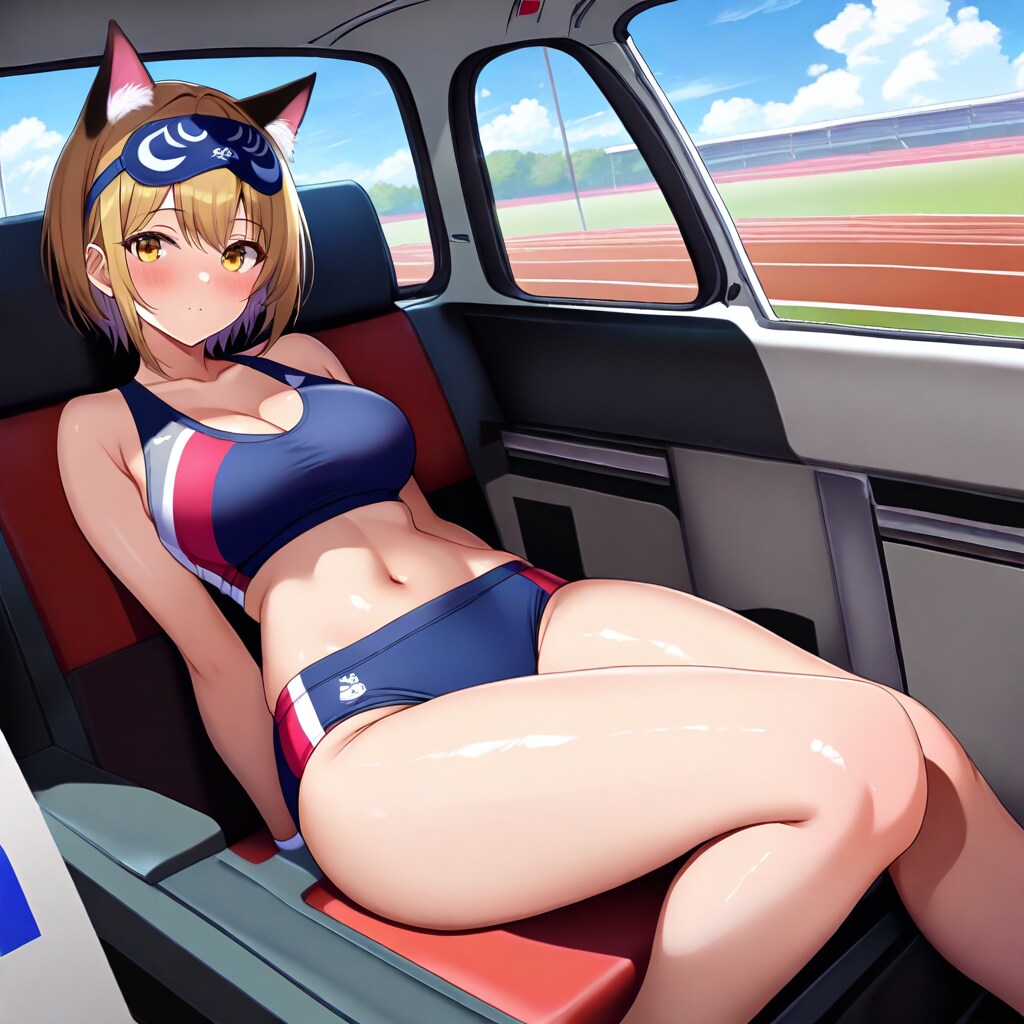 車で休憩