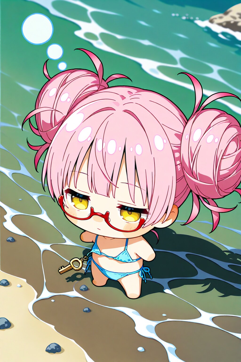 波打ち際にて