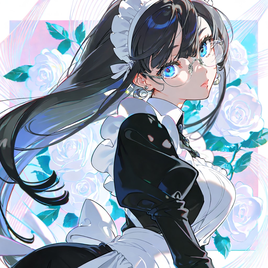 黒髪のメイド