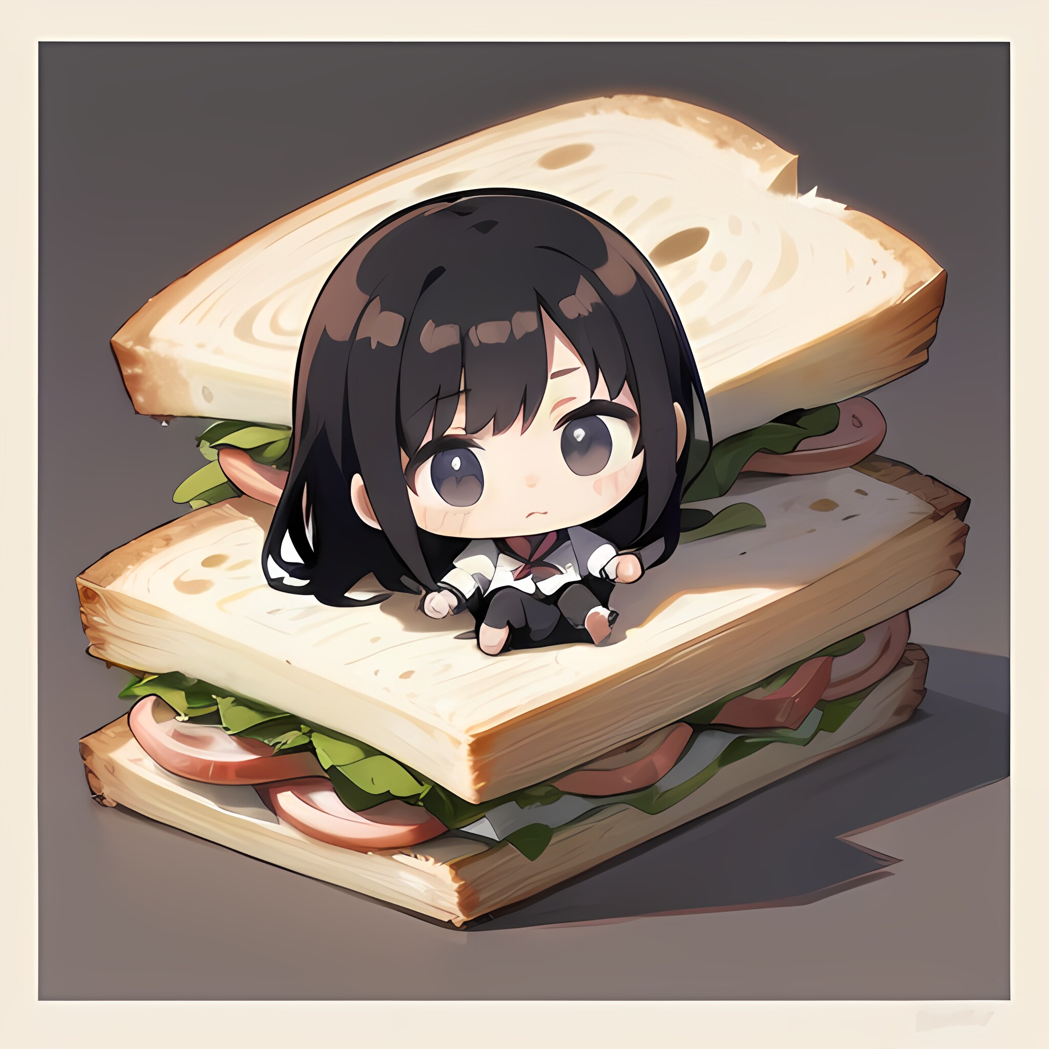 お昼ご飯のサンドイッチ