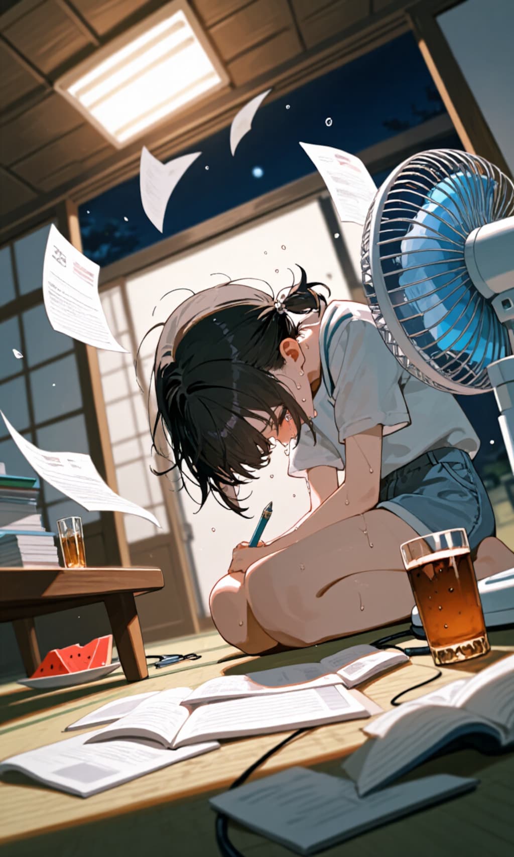 8月31日、夜の風景