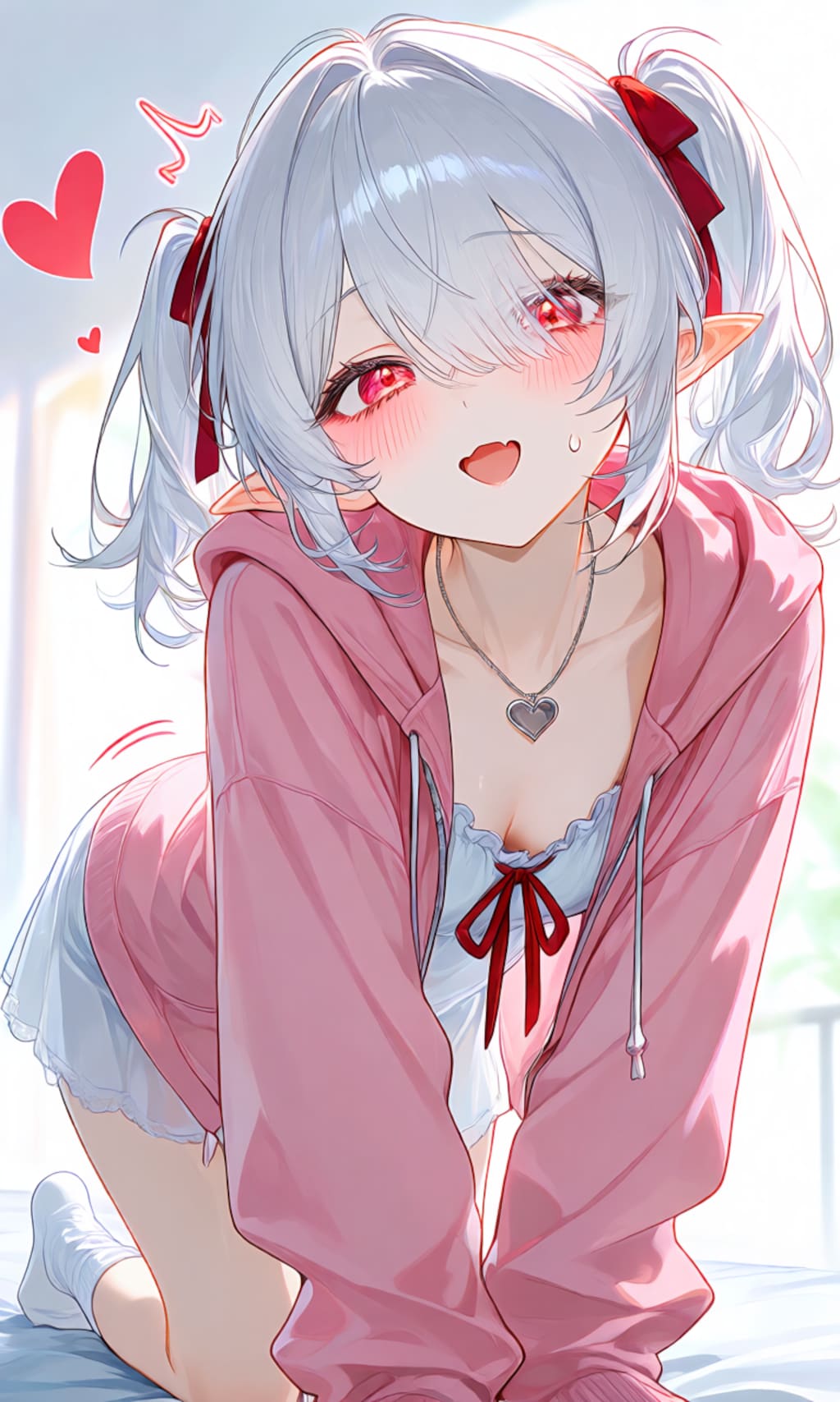 17、朝起こしに来たシロネさん