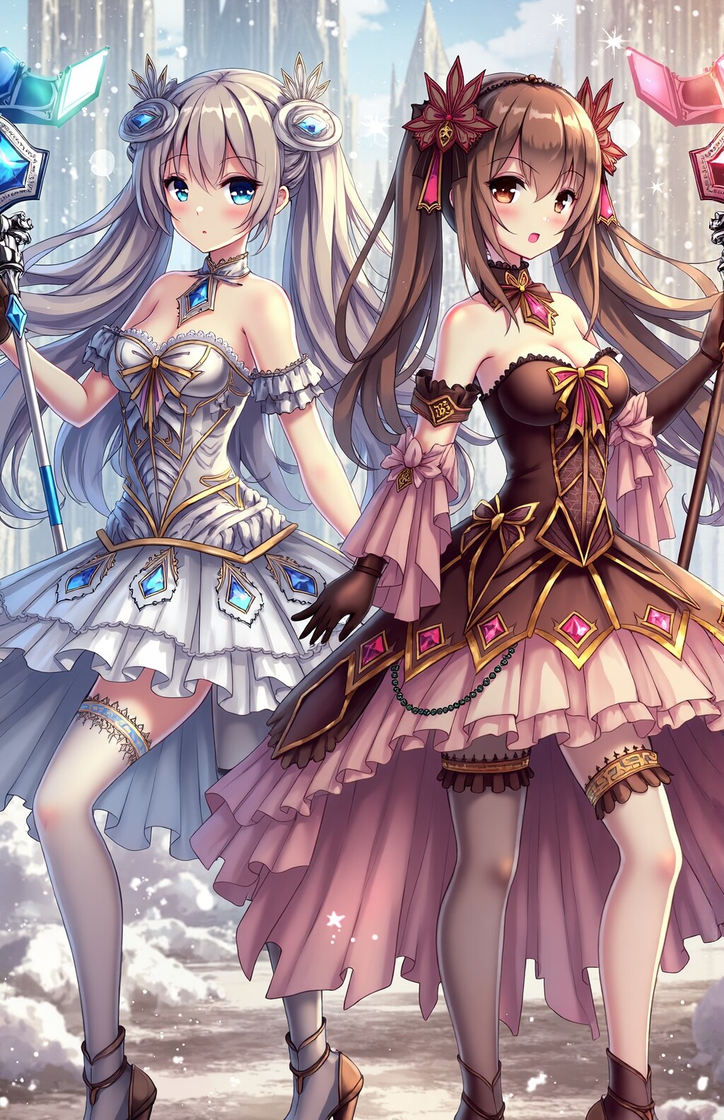 魔法少女たちは戦いに備える | の人気AIイラスト・グラビア