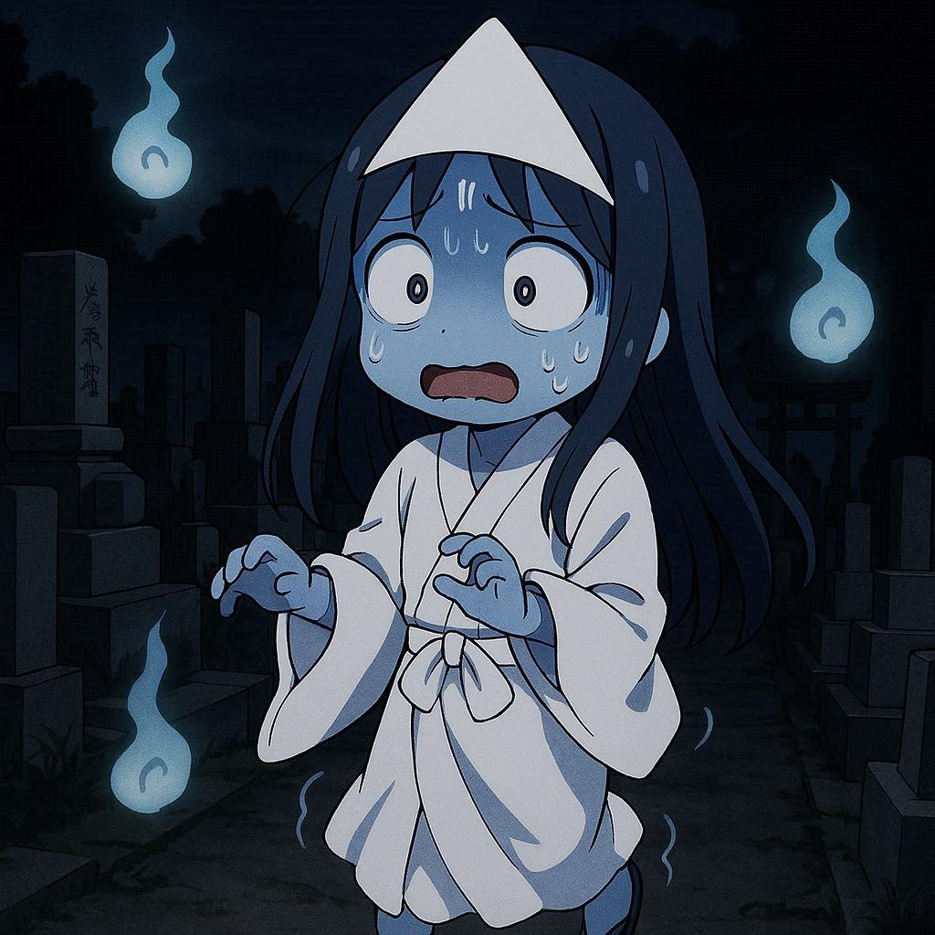 肝試しでビビる幽霊ちゃん！！ | の人気AIイラスト・グラビア