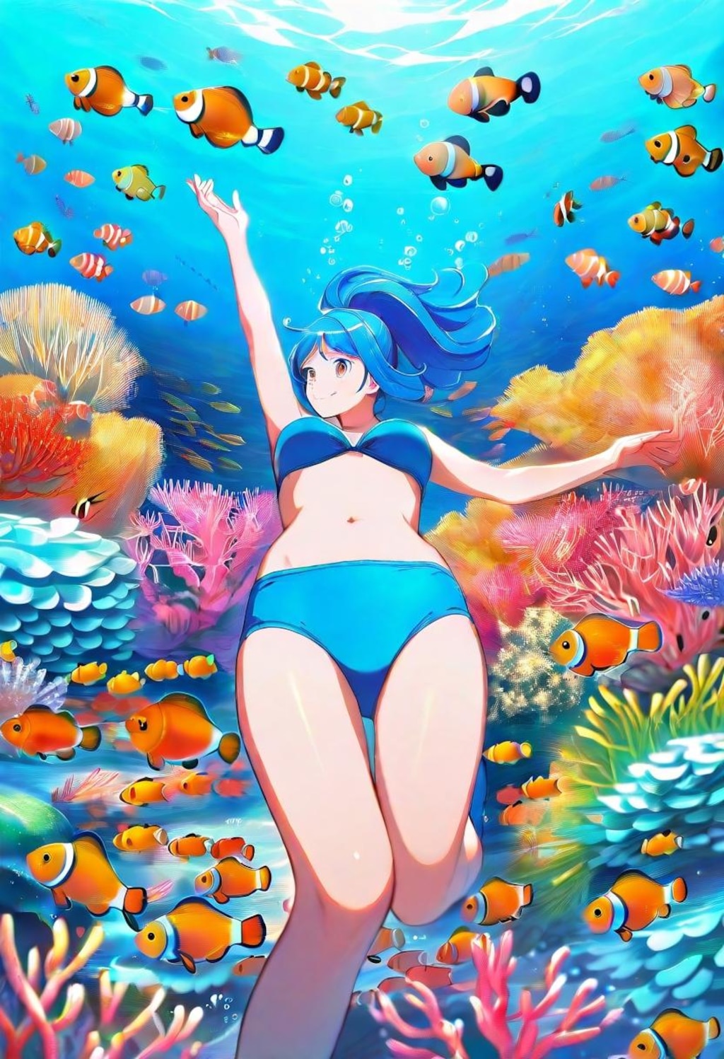海中遊泳818