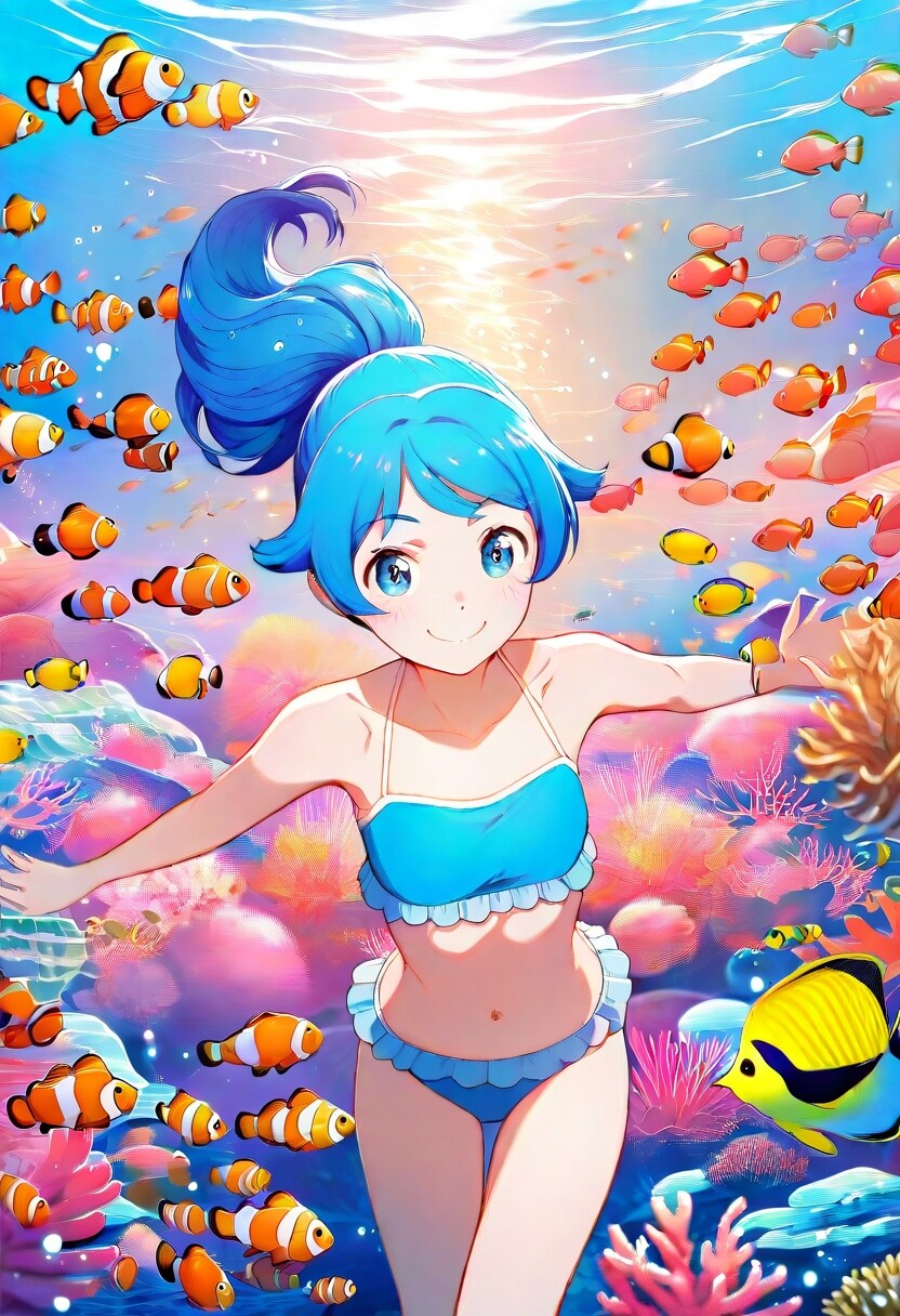 海中遊泳818 | の人気AIイラスト・グラビア