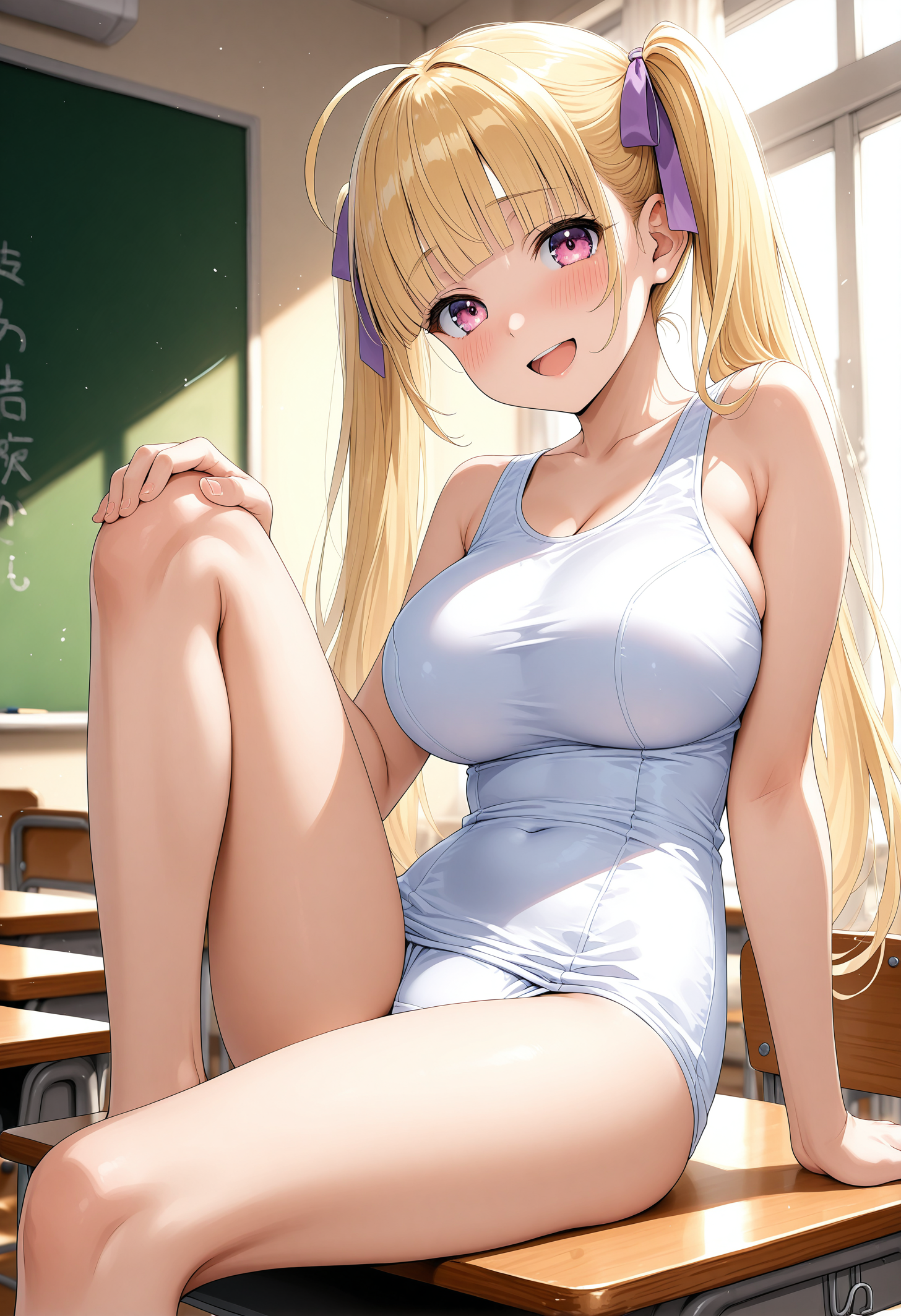 教室白スク