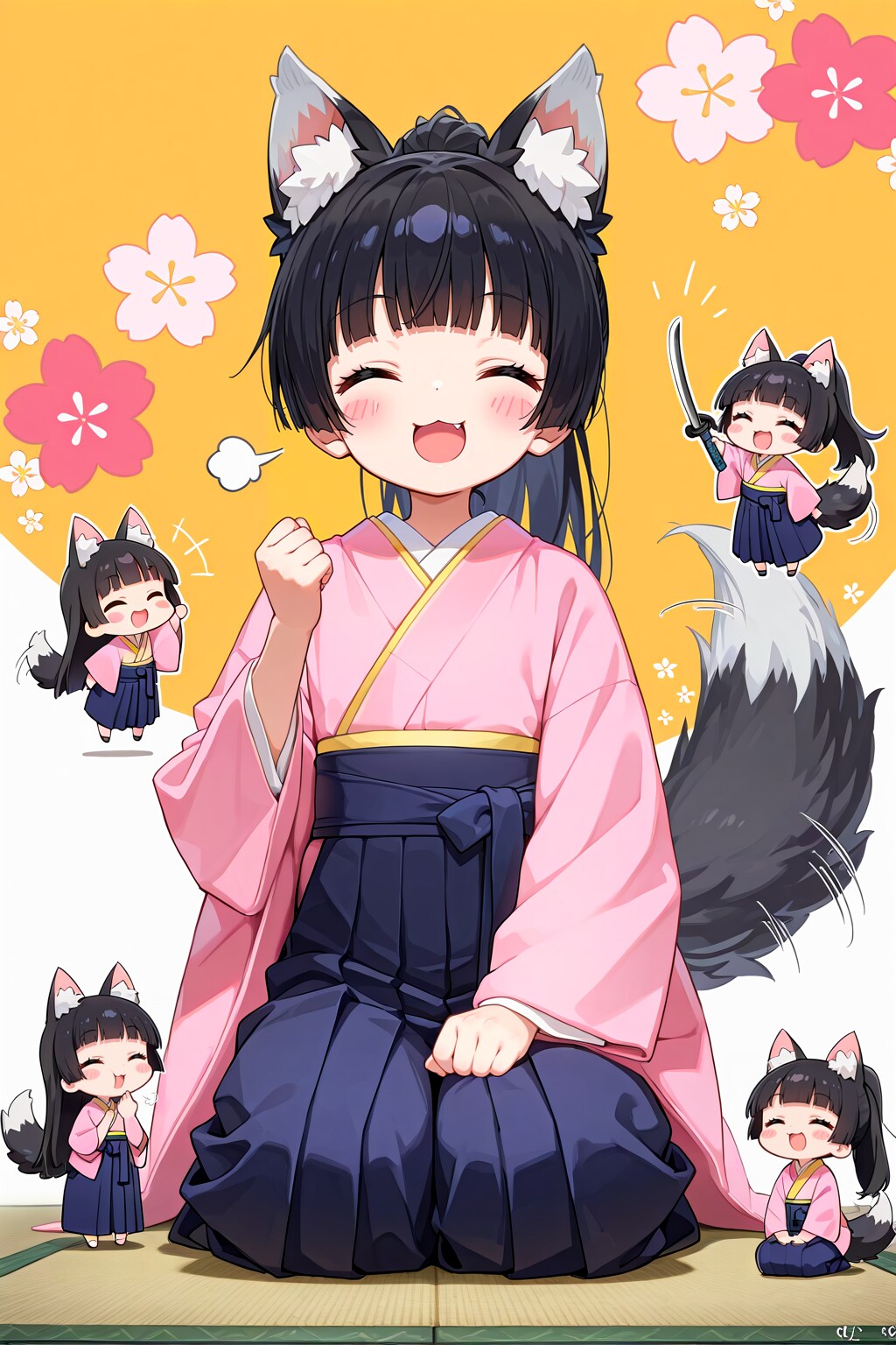 昨日助けた狼耳侍が押しかけ奉公に来た件