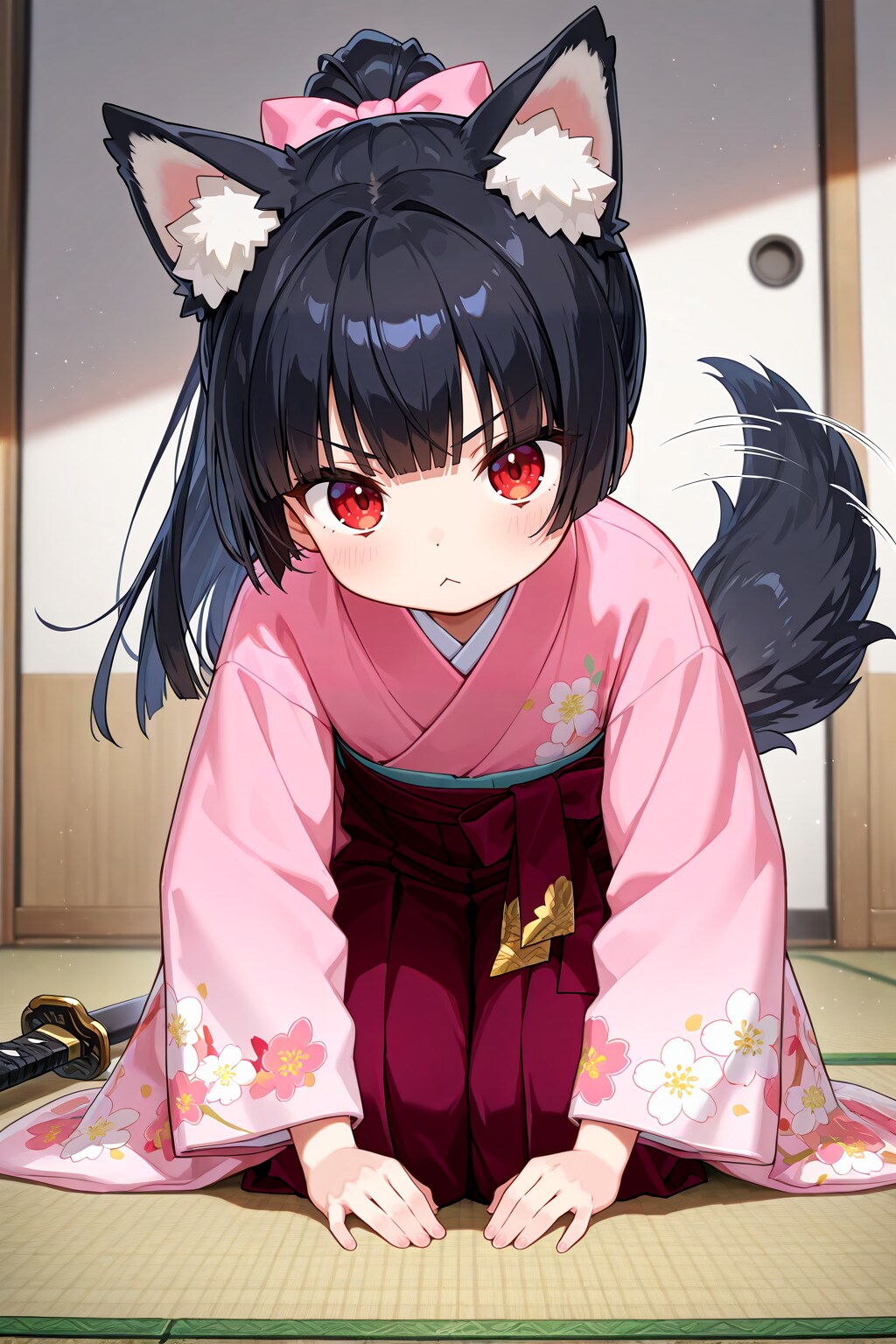 昨日助けた狼耳侍が押しかけ奉公に来た件