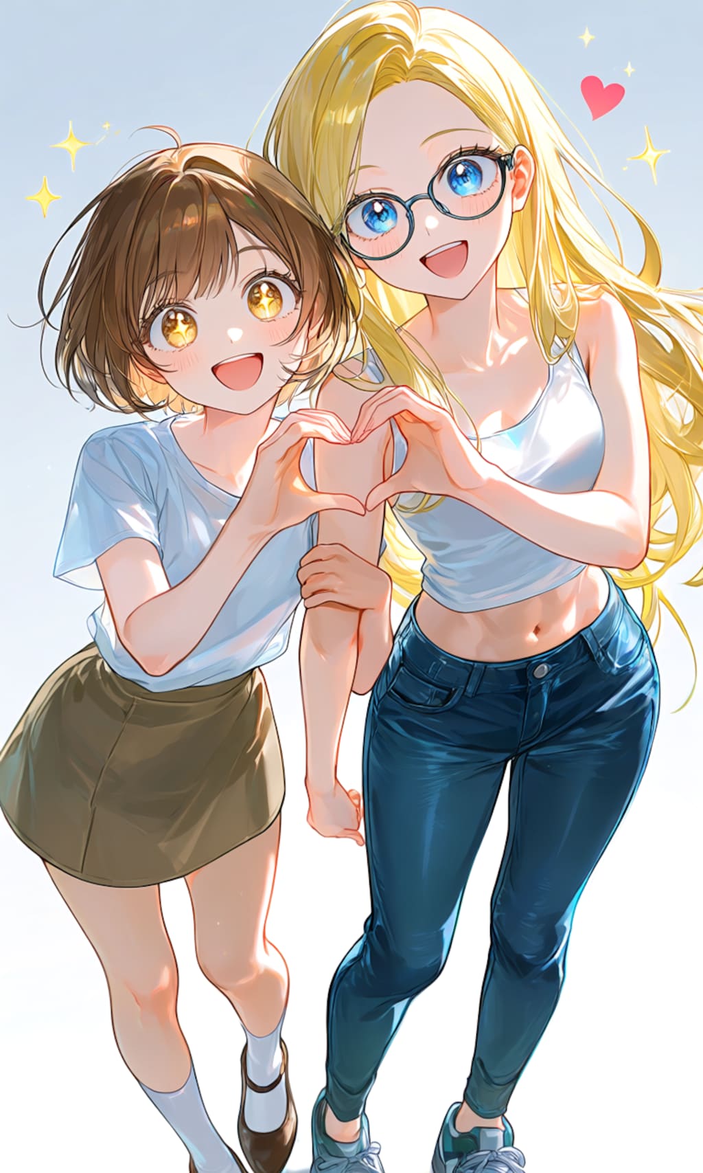 ブロンドちゃんと幼馴染ちゃん