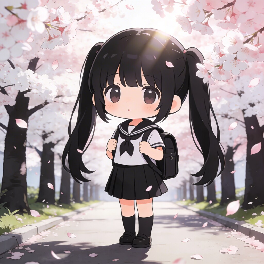 黒ツイさん。入学式