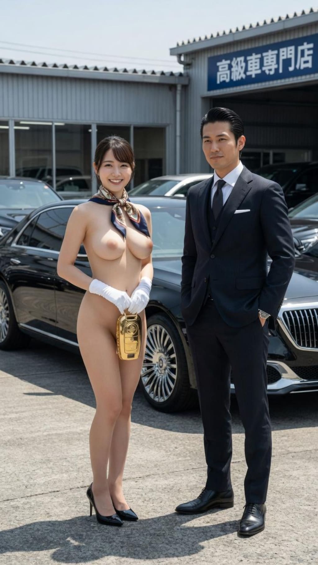 契約が決まった女の子