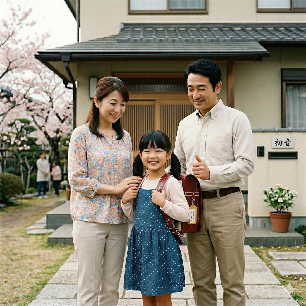 入学前の記念写真