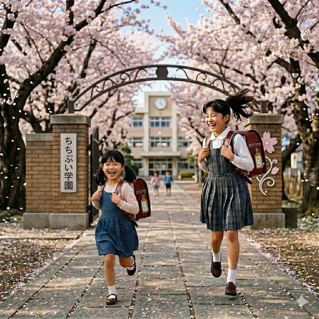 入学前の記念写真