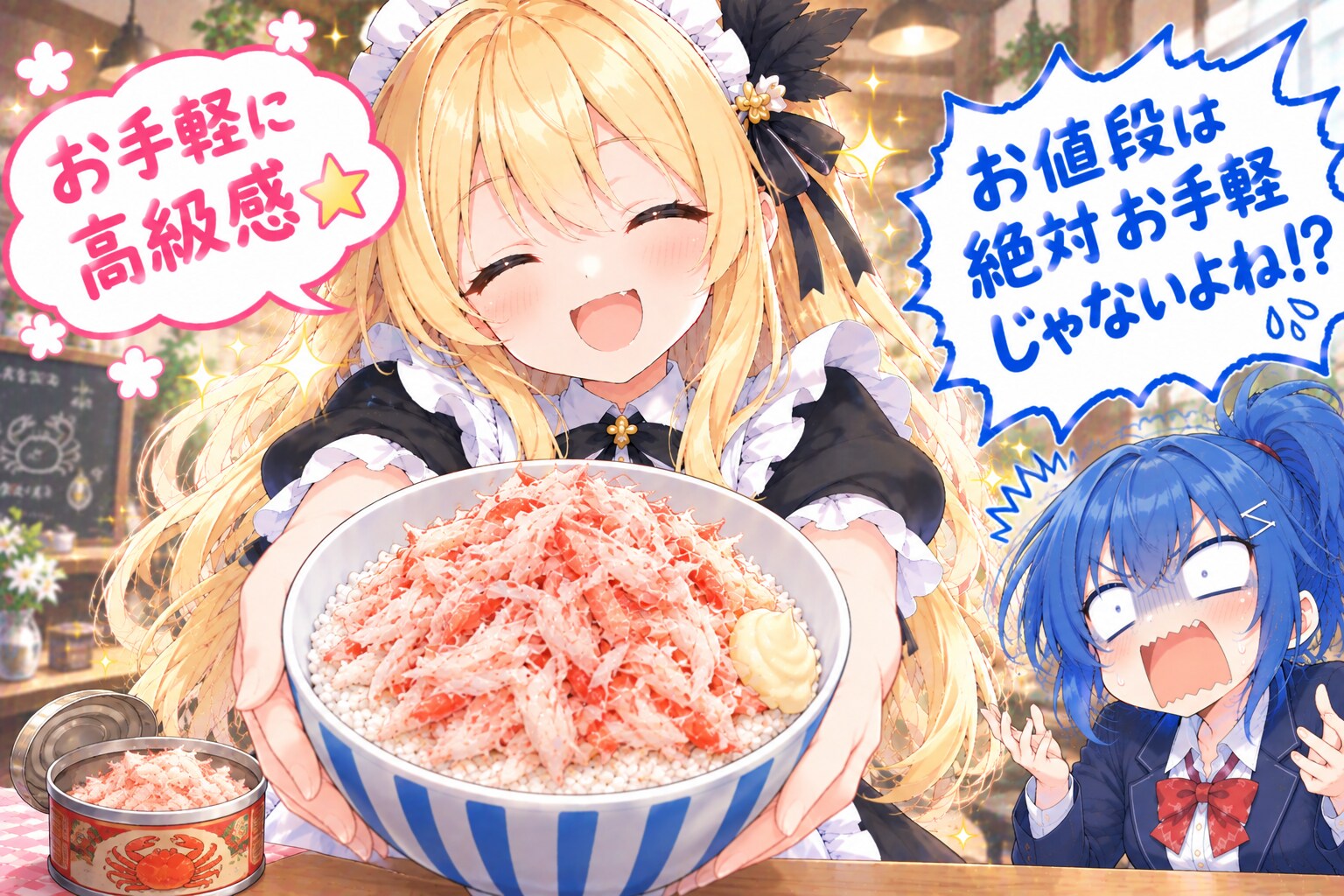 カニフレーク丼 | の人気AIイラスト・グラビア