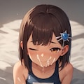 スク水手コキぶっかけ 9枚目