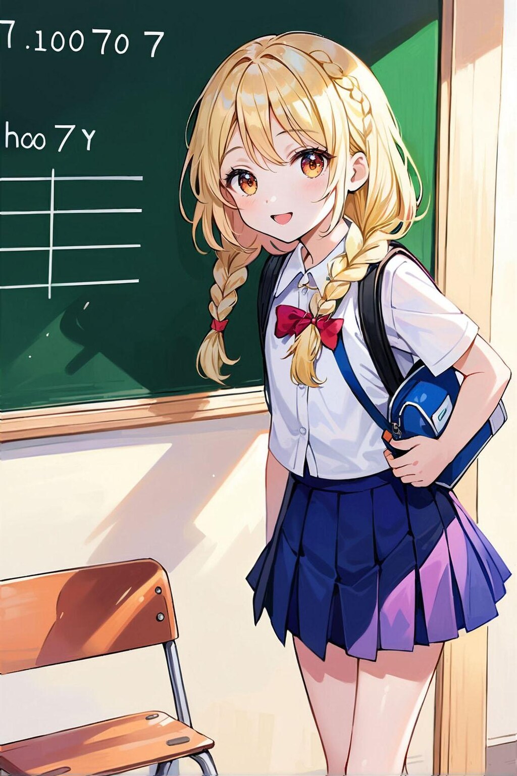 気が早い新学期登校