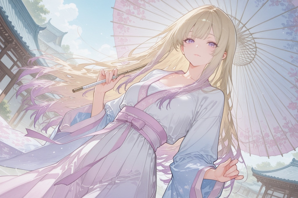漢服とやさしい光