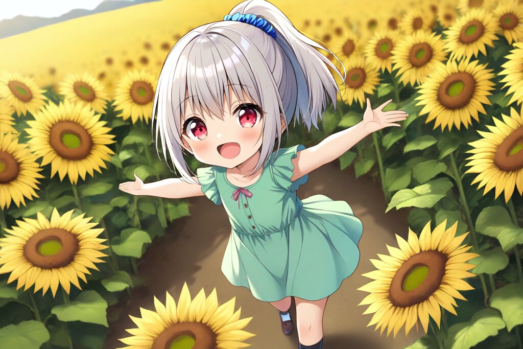 ひまわり畑です♪