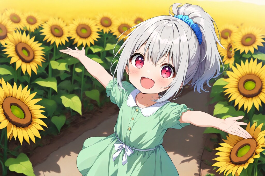 ひまわり畑です♪