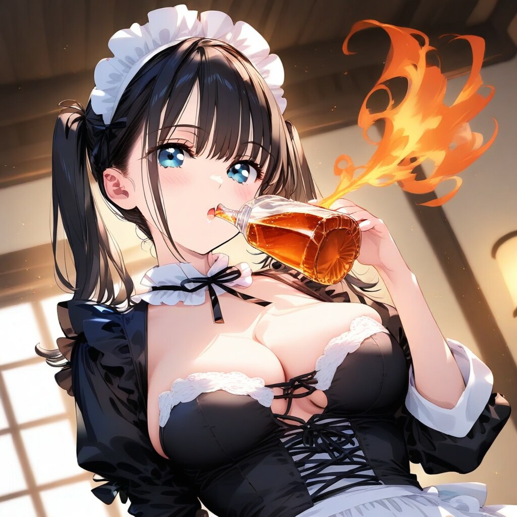 ガソリン飲んで火を吹くメイド