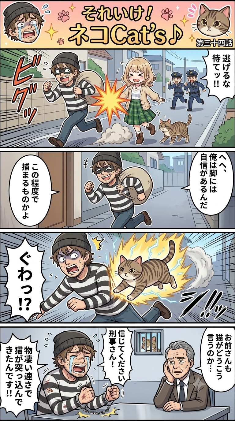【34話】それいけ！ネコCat's♪(４コマ漫画)