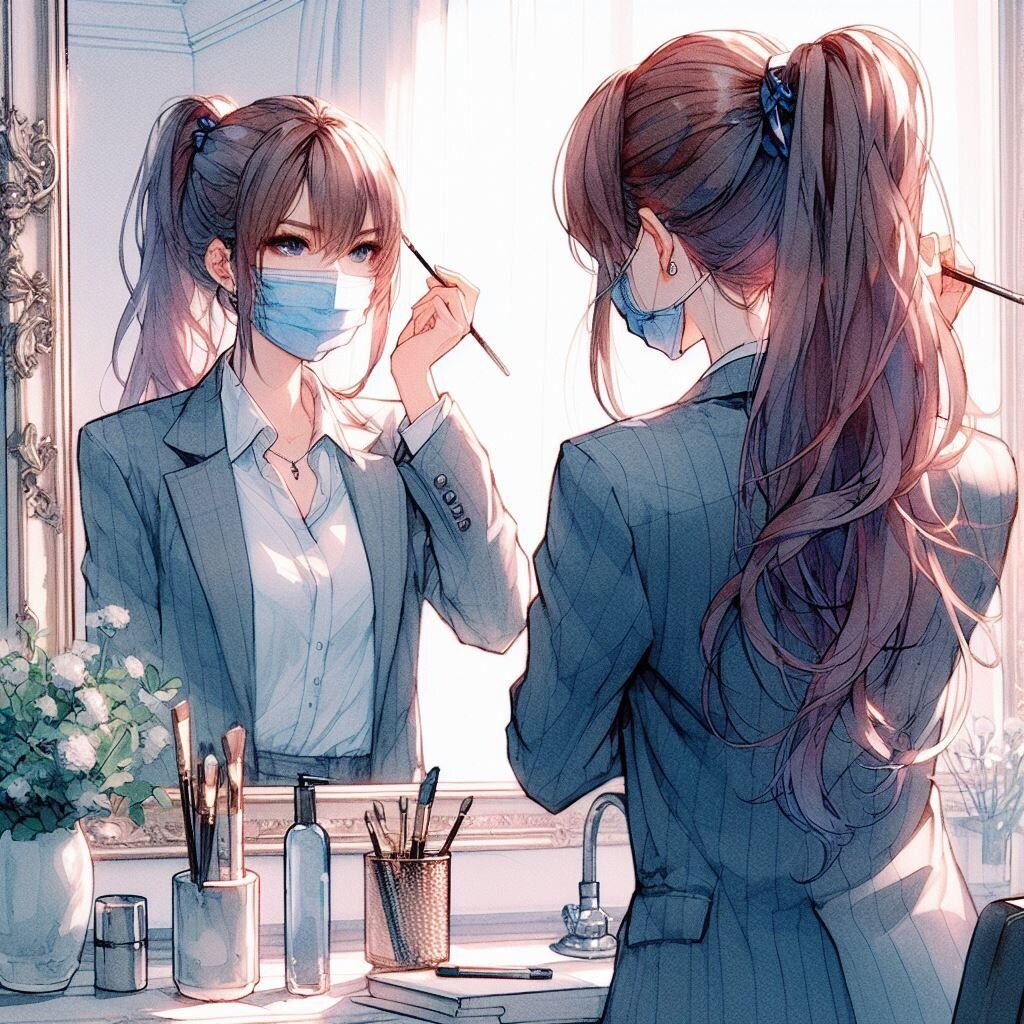 出社前 ／ ポニーテール