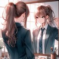 出社前 ／ ポニーテール 2枚目