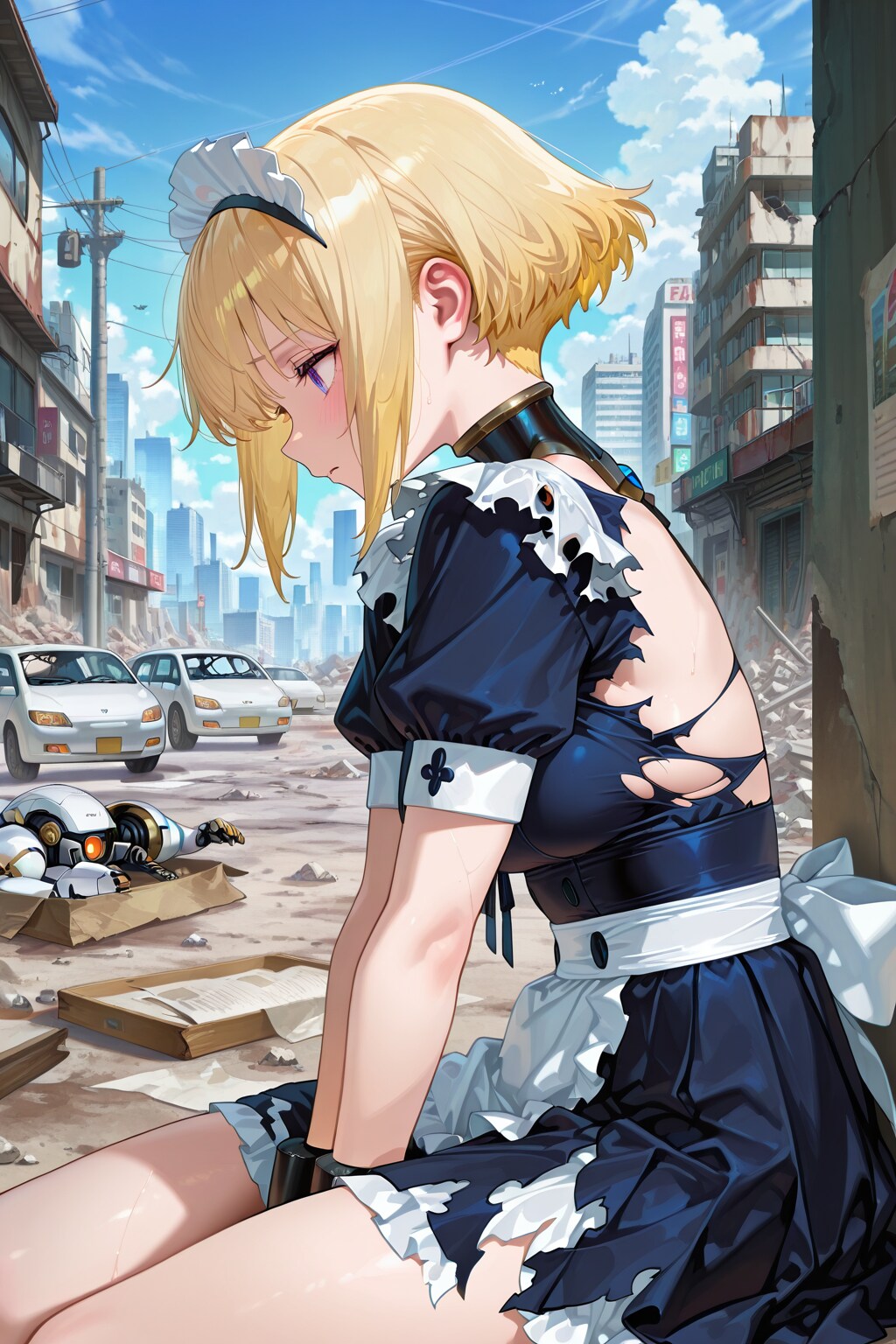 終末世界に残されたメイド型アンドロイドは何を思うのか