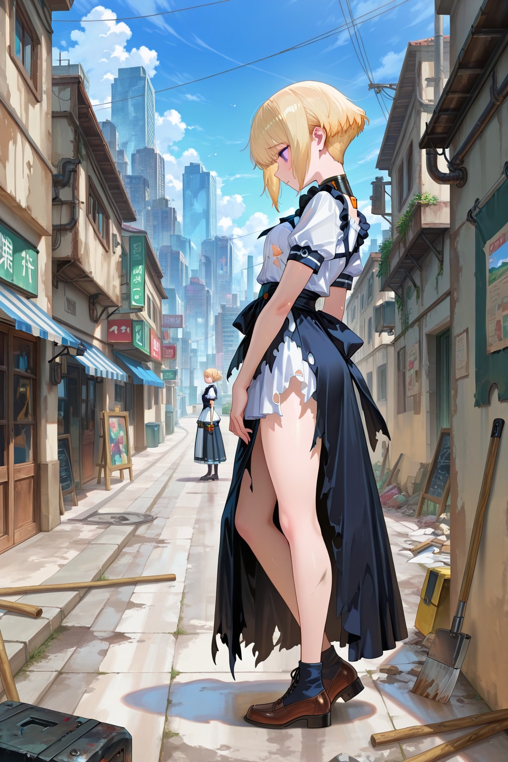 終末世界に残されたメイド型アンドロイドは何を思うのか
