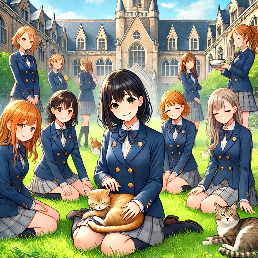 友達と猫と、穏やかな朝 | の人気AIイラスト・グラビア