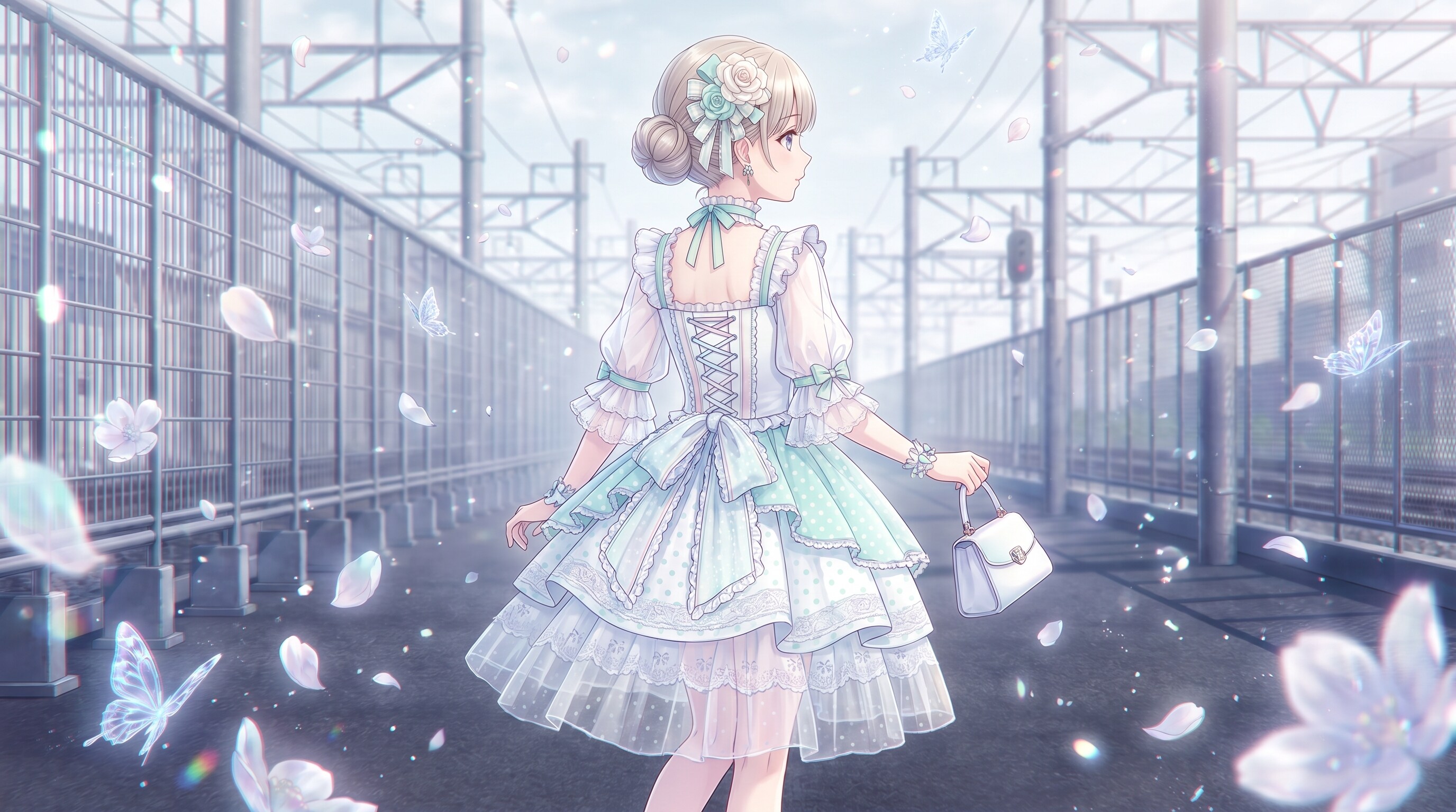 薄翆花結の後影