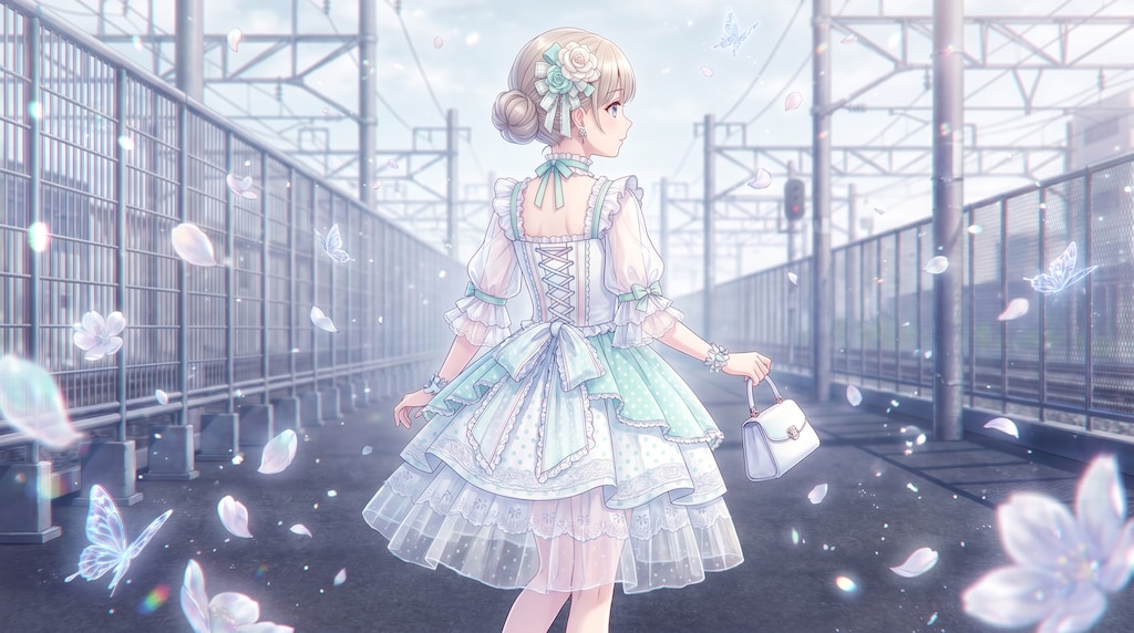 薄翆花結の後影